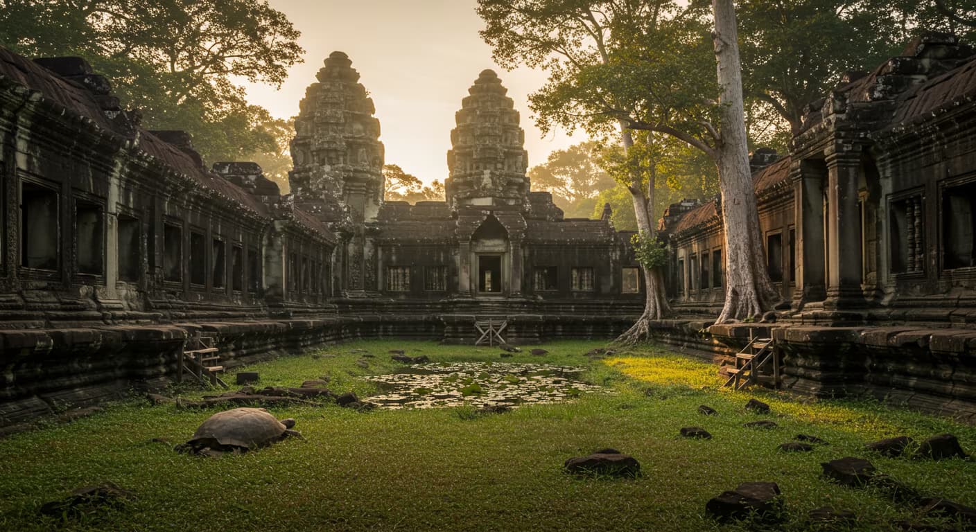La rivière aux 1000 lingas et la citadelle de grès rose - Cambodia