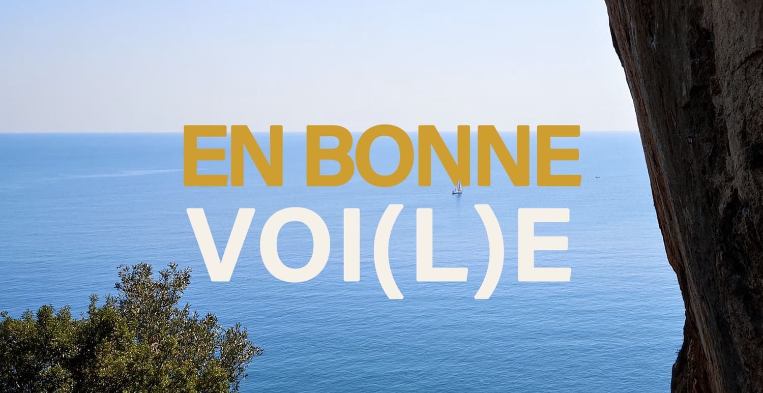 Voile et escalade sur les rives de la côte d'Azur