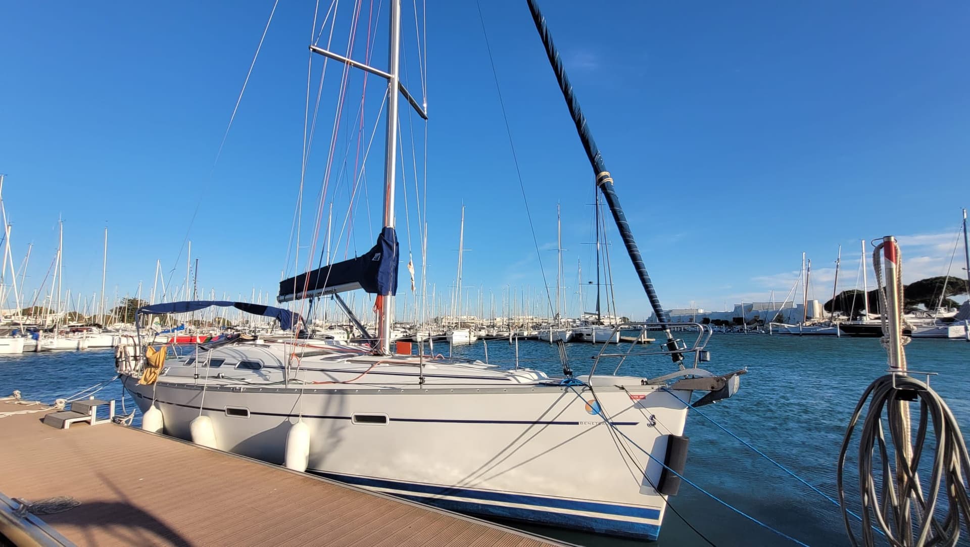 Accueil à bord du voilier