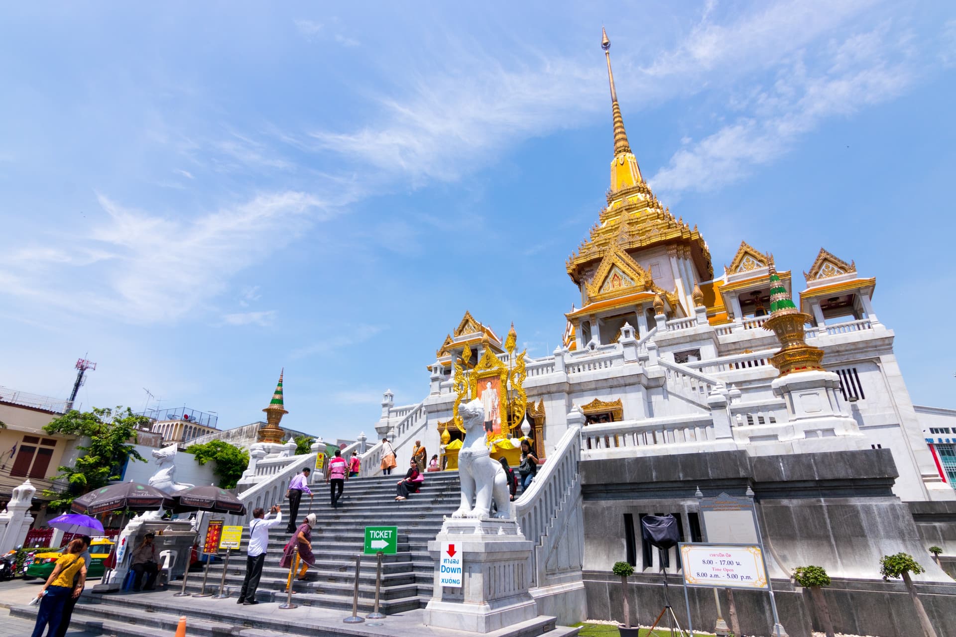Le Wat Traimit ou le temple du Bouddha d'Or