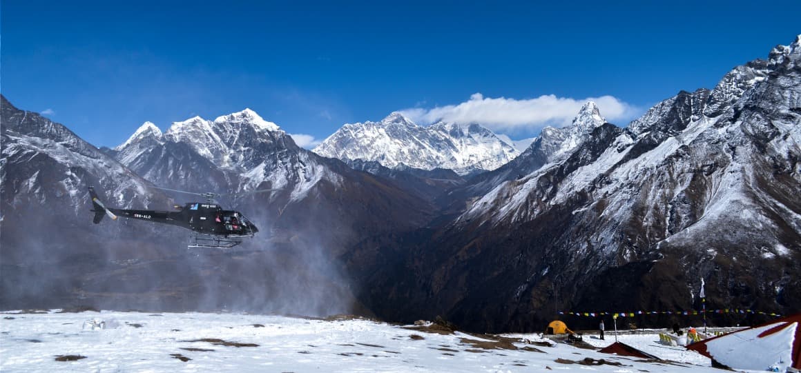 Heli trek : Camp base de l'Everest